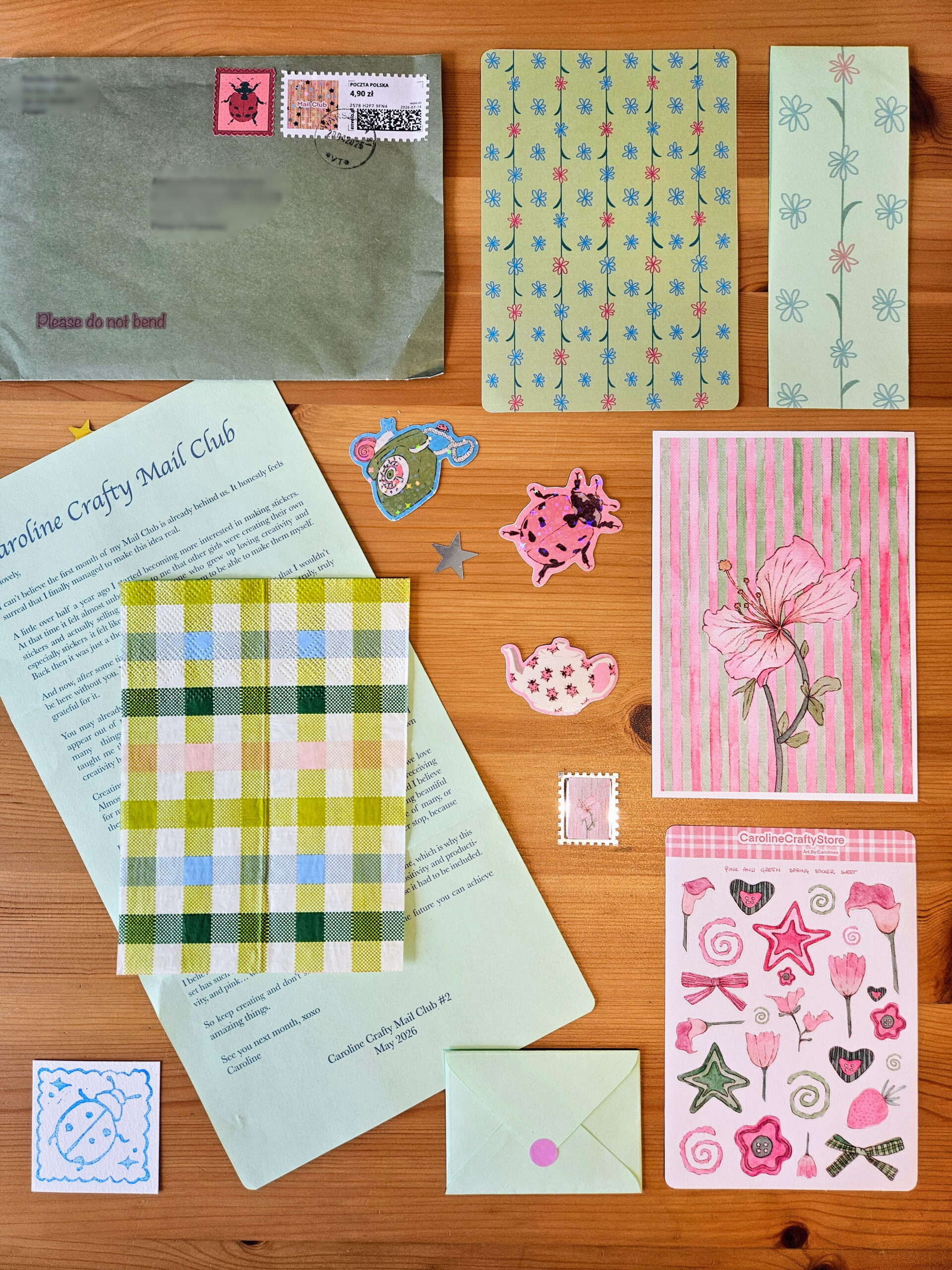 Caroline Crafty Mail Club Caroline Crafty Mail Club