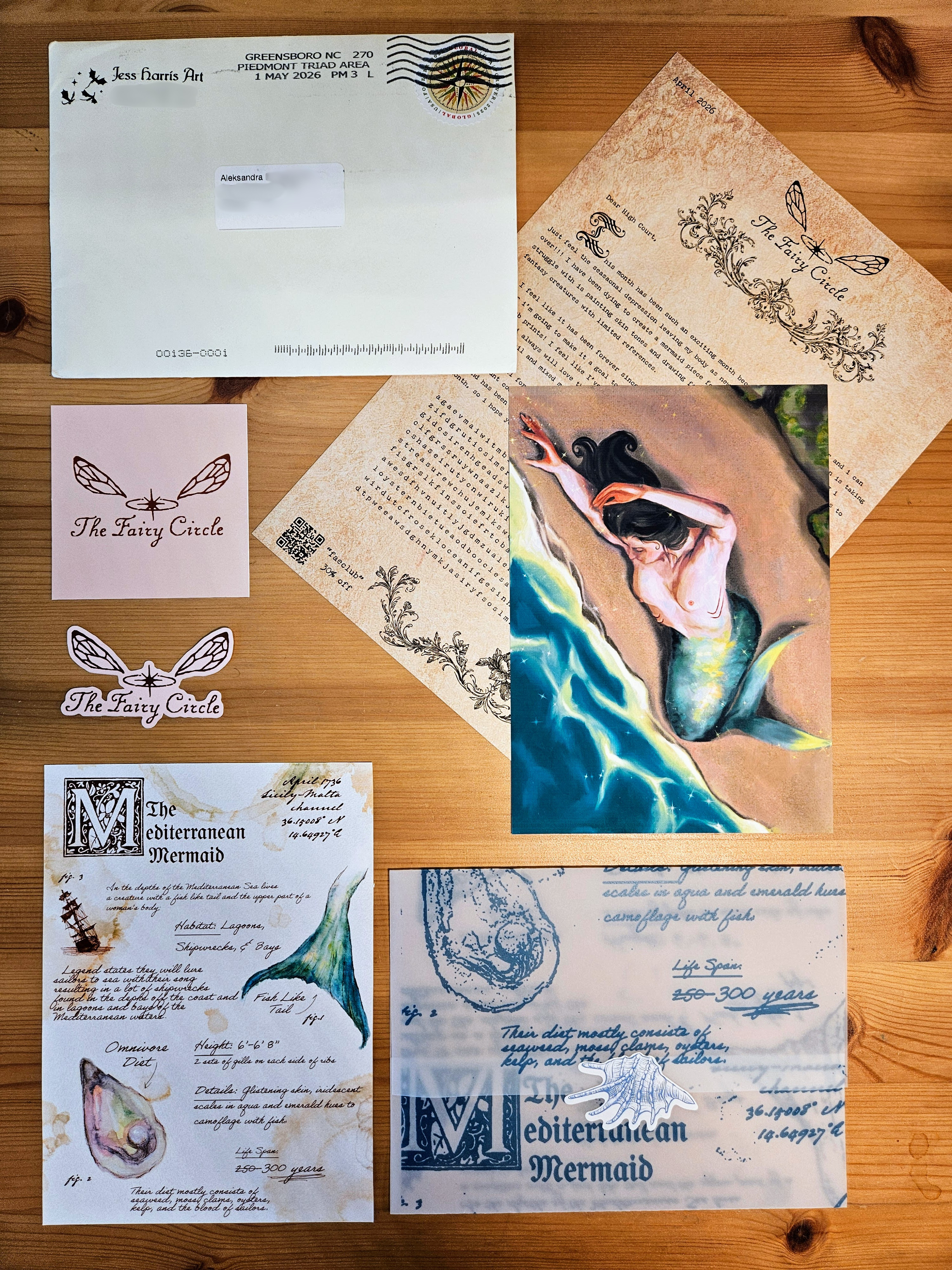 The Fairy Circle Print Club by Jess Harris